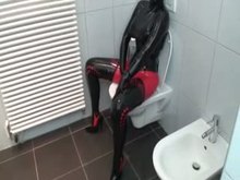 Rubber and Watersports in Toilet