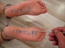 Tickle Torture in leg cuffs