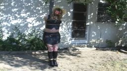 Outdoor Bondage of a Cowgirl