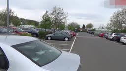 Cum slut on parking place