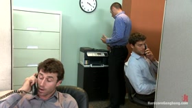 Ava in an office party - Gangbang