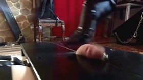 Trampling on a Slave's Cock