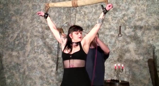 Mature French Slave in Dungeon