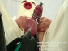 Balls in Steel chastity - Saline injected - Medical BDSM
