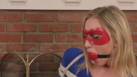 Blonde Heroine Gagged and Trained