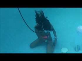 Underwater Self Bondage