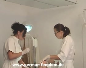 German Femdom Clinic Play