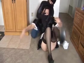 French Maid Surrenders Bound