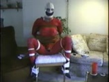 Bound dress-up on a chair